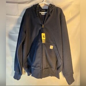 Carhartt Rain Defender LOOSE Fit Heavyweight Full Zip Hoodie Black Men M NWT